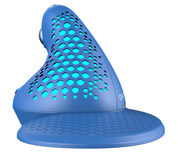 Delux Mysz Pionowa M618XSD BT+2.4G RGB (niebieska) M618XSD (Blue) - 744189 - zdjęcie 4